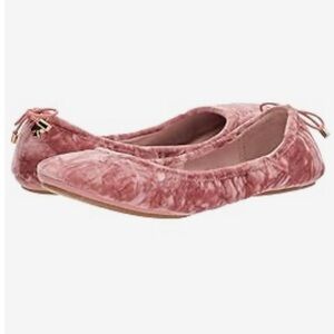 Kate Spade Rose Crushed Velvet Ballet Flats